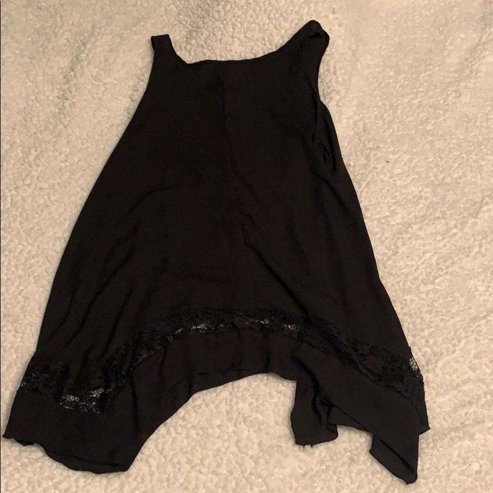 NWT Charlotte Russe Black Aline Top